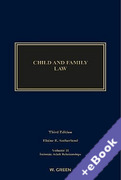 Cover of Child and Family Law Volume II: Intimate Adult Relationships (Book & eBook Pack)