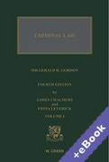 Cover of The Criminal Law of Scotland, Volume 1 (Book & eBook Pack)