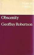 Cover of Law in Context: Obscenity