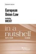 Cover of European Union Law Including Brexit in a Nutshell