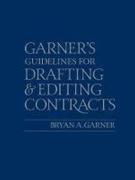Cover of Garner's Guidelines for Drafting and Editing Contracts