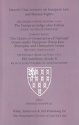Cover of Sir Thomas More Lectures 2010 &#38; 2011 and Euro Evening Lecture 2011