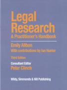 Cover of Legal Research: A Practitioner's Handbook