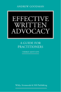 Cover of Effective Written Advocacy: A Guide for Practitioners