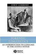 Cover of Forensic Linguistics: An Introduction to Language in the Legal System