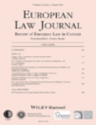 Cover of European Law Journal: Print Only