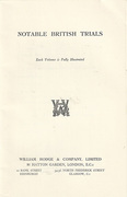 Cover of Trial of William Gardiner (The Peasenhall Case)