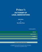 Cover of Prince's Dictionary of Legal Abbreviations