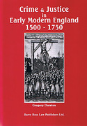 Cover of Crime & Justice in Early Modern England 1500-1750